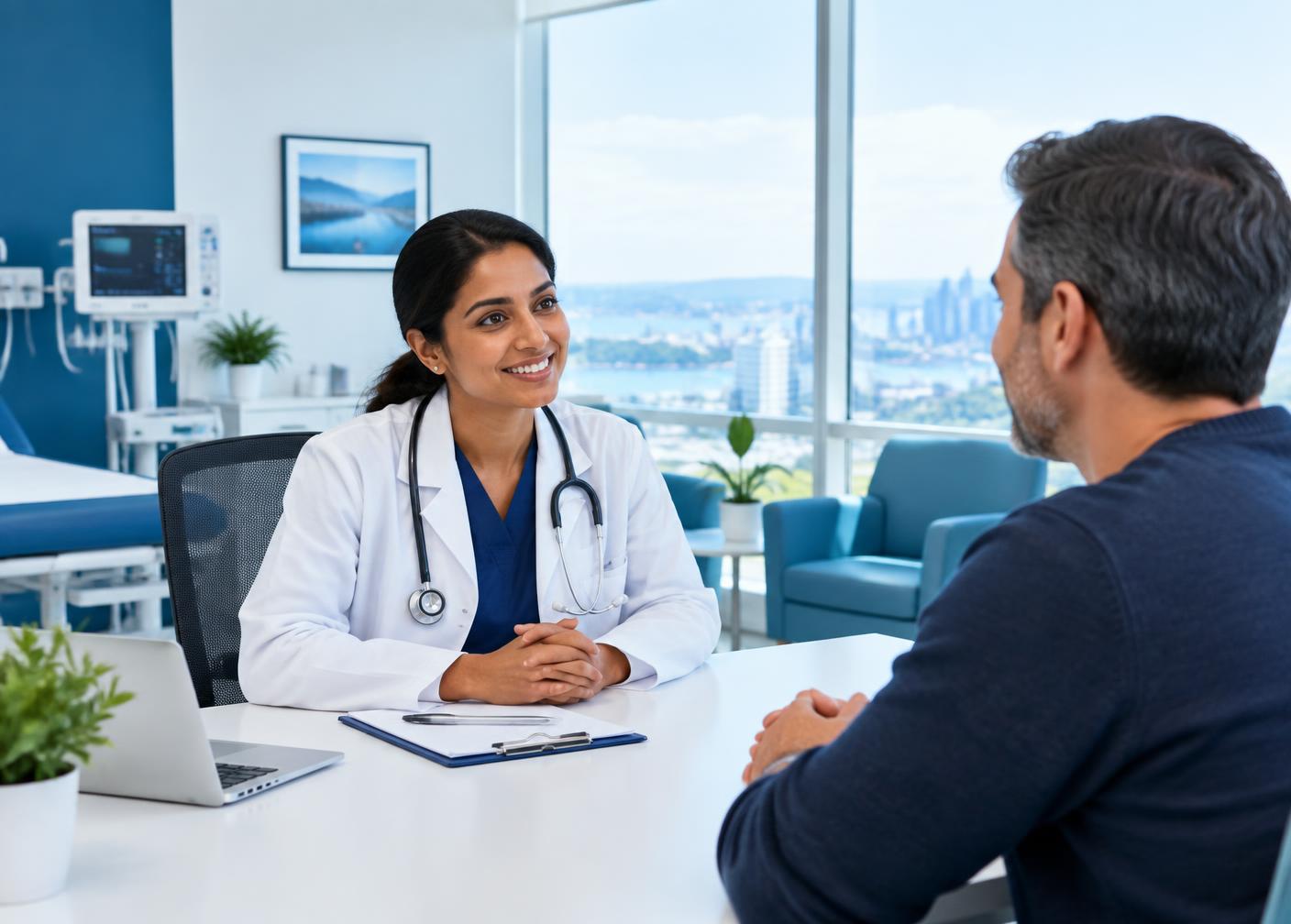 Doctor discussing a treatment plan with a patient